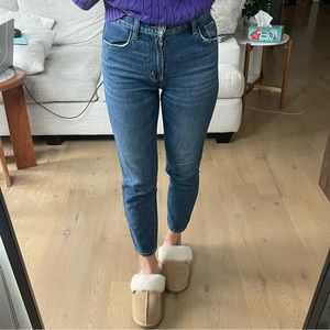 Current Elliott cropped slim jeans
